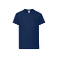 Navy Blue - Front - Fruit Of The Loom Childrens-Kids Original T-Shirt