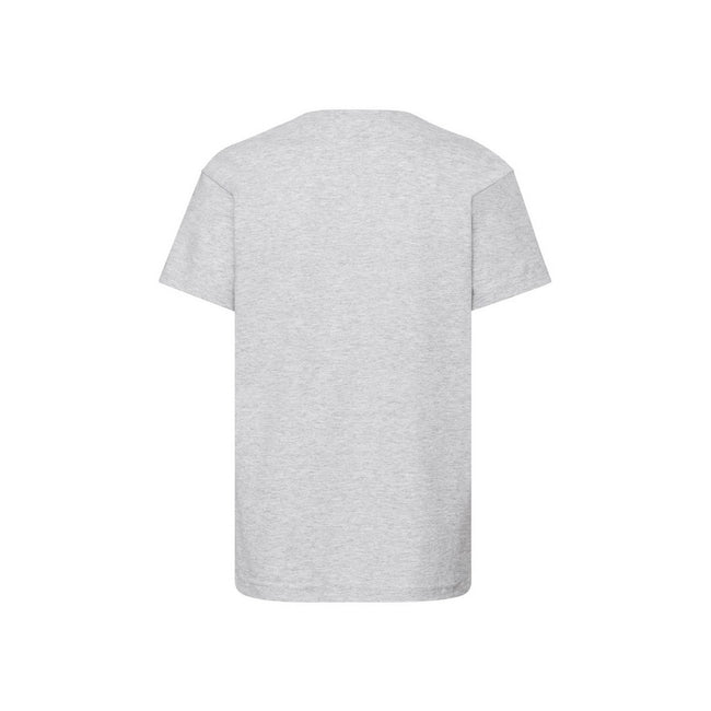 Heather Grey - Back - Fruit Of The Loom Childrens-Kids Original T-Shirt