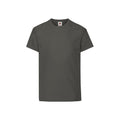 Light Graphite - Front - Fruit Of The Loom Childrens-Kids Original T-Shirt