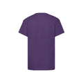Purple - Back - Fruit Of The Loom Childrens-Kids Original T-Shirt