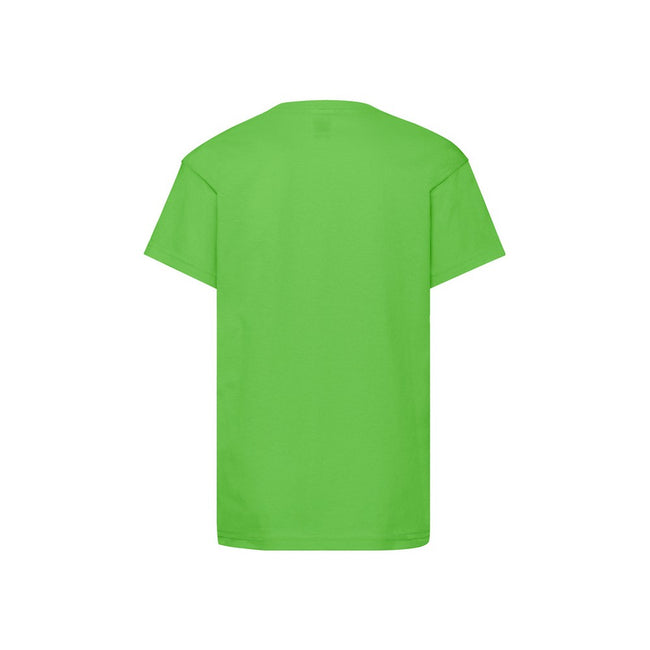 Lime - Back - Fruit Of The Loom Childrens-Kids Original T-Shirt