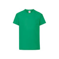 Kelly Green - Front - Fruit Of The Loom Childrens-Kids Original T-Shirt