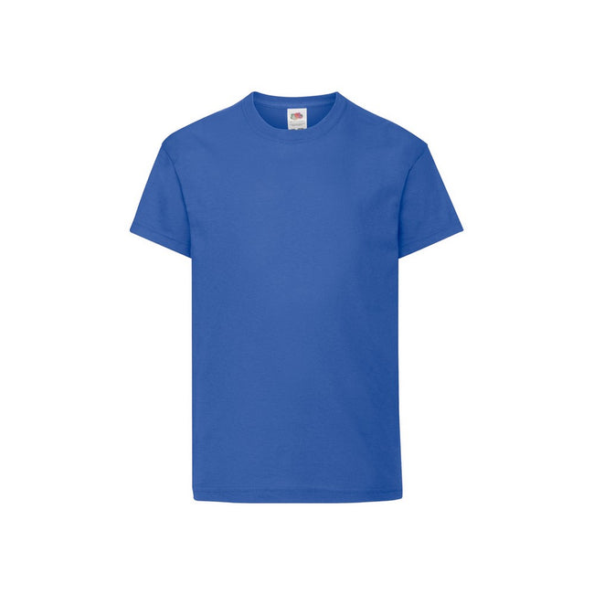 Royal Blue - Front - Fruit Of The Loom Childrens-Kids Original T-Shirt