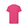 Fuchsia - Back - Fruit Of The Loom Childrens-Kids Original T-Shirt
