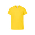 Yellow - Front - Fruit Of The Loom Childrens-Kids Original T-Shirt