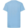 Sky Blue - Back - Fruit Of The Loom Childrens-Kids Original T-Shirt