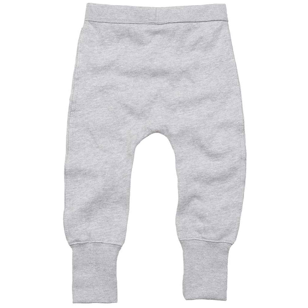 Heather Grey Melange - Back - Babybugz Baby Jogging Bottoms