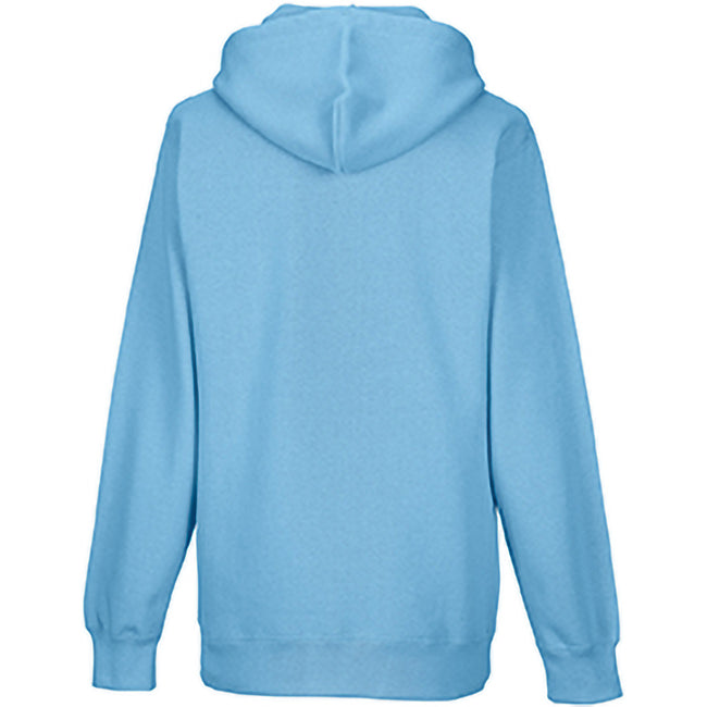 Sky Blue - Side - Russell Colour Mens Hooded Sweatshirt - Hoodie