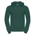 Bottle Green - Front - Russell Colour Mens Hooded Sweatshirt - Hoodie