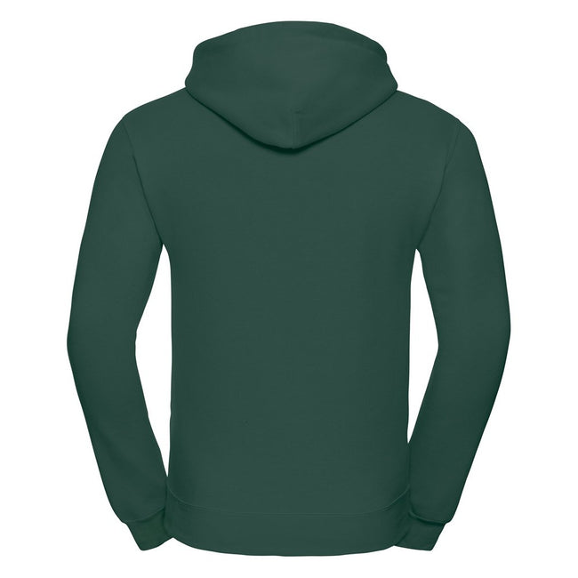 Bottle Green - Back - Russell Colour Mens Hooded Sweatshirt - Hoodie