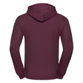 Burgundy - Back - Russell Colour Mens Hooded Sweatshirt - Hoodie