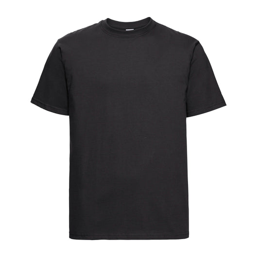 Black - Front - Russell Mens Heavyweight T-Shirt