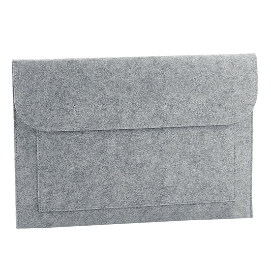 Grey Melange - Front - Bagbase Document Wallet