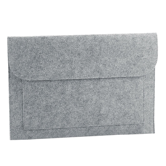 Grey Melange - Front - Bagbase Document Wallet