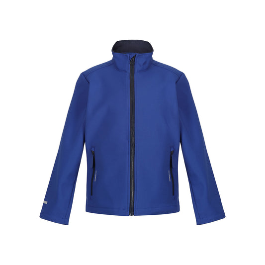 New Royal-Navy - Front - Regjun Childrens-Kids 2 Layer Soft Shell Jacket