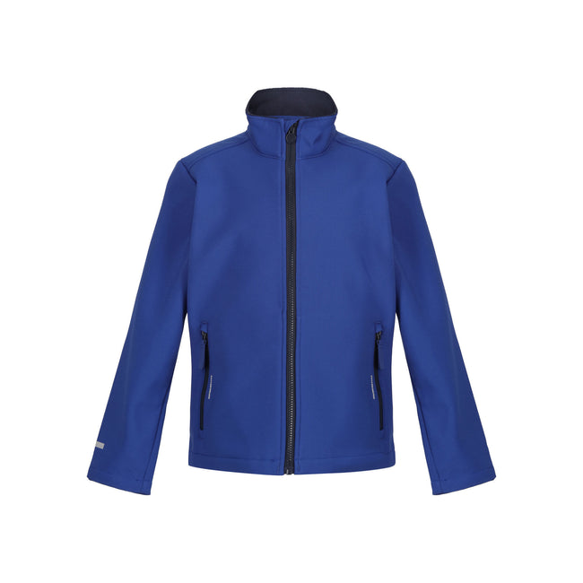 New Royal-Navy - Front - Regjun Childrens-Kids 2 Layer Soft Shell Jacket