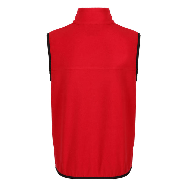 Classic Red-Black - Back - Regjun Mens Microfleece Body Warmer