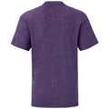 Purple - Back - Fruit of the Loom Childrens-Kids Iconic Heather T-Shirt