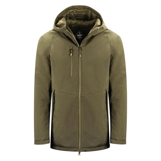 Moss Green - Front - James Harvest Mens Winchester Padded Jacket