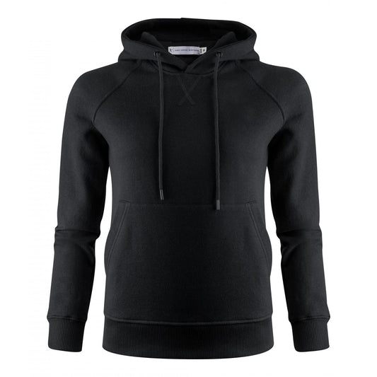 Black - Front - James Harvest Womens-Ladies Hardin Hoodie
