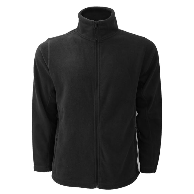 Black - Front - Russell Mens Full Zip Outdoor Fleece Jacket