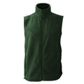 Bottle Green - Front - Russel Fleece Gilet Jacket - Bodywarmer