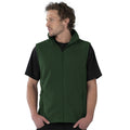 Bottle Green - Back - Russel Fleece Gilet Jacket - Bodywarmer