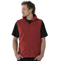 Classic Red - Back - Russel Fleece Gilet Jacket - Bodywarmer