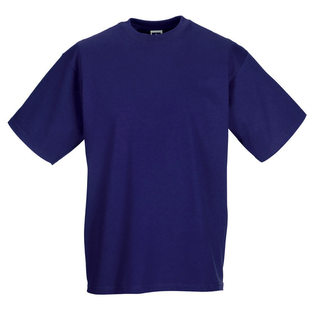Purple - Front - Jerzees Colours Mens Classic Short Sleeve T-Shirt
