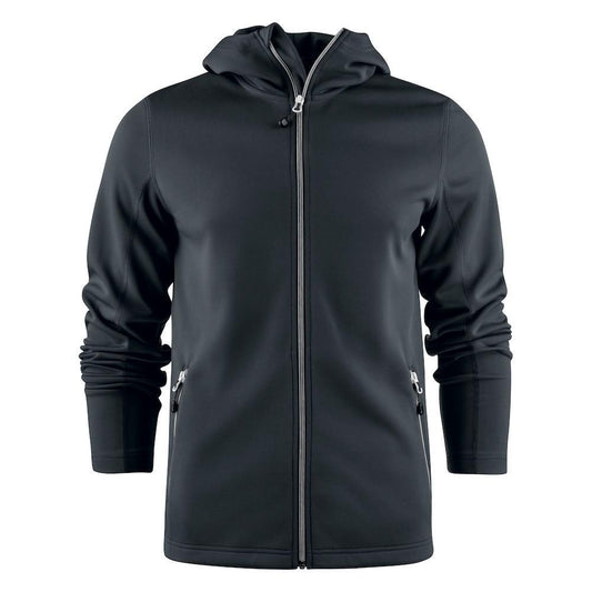 Black - Front - Printer RED Mens Layback Hoodie