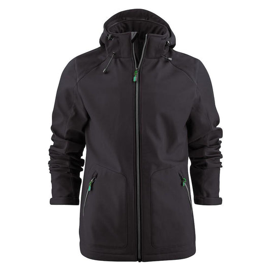 Black - Front - Printer Mens Karting Soft Shell Jacket