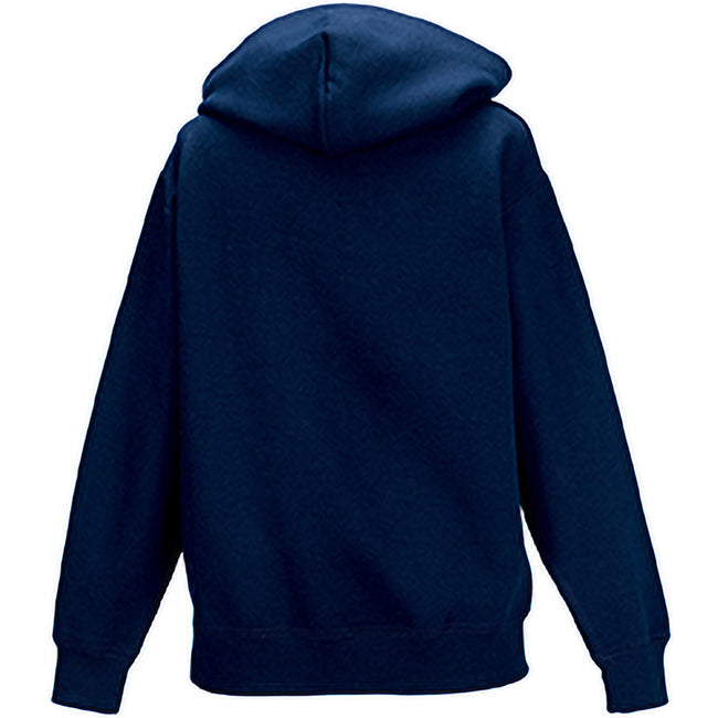 French Navy - Back - Jerzees Schoolgear Childrens Hooded Sweatshirt
