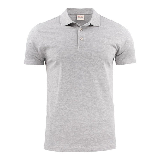 Grey Melange - Front - Printer Mens Surf Light RSX Melange Polo Shirt