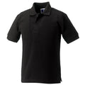 Black - Front - Jerzees Schoolgear Childrens Hardwearing Polo Shirt