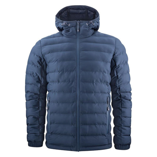 Navy - Front - James Harvest Mens Woodlake Padded Jacket