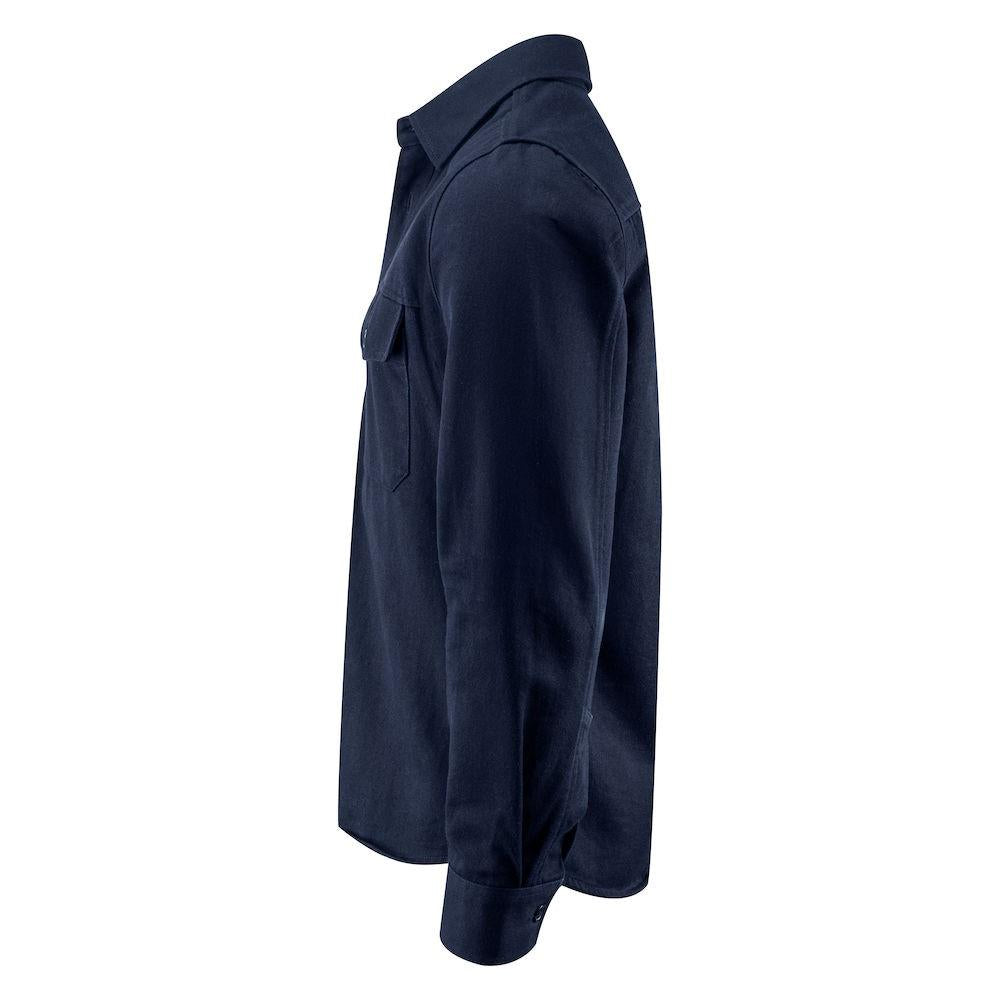 Navy - Side - James Harvest Unisex Adult Highwoods Shirt