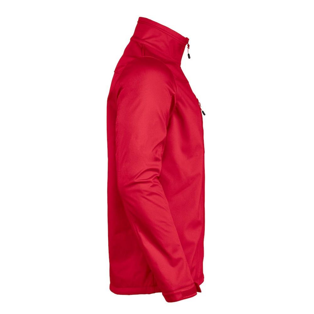 Red - Side - Printer RED Mens Vert Soft Shell Jacket
