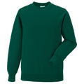 Bottle Green - Front - Jerzees Schoolgear Childrens Raglan Sleeve Sweatshirt