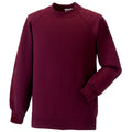 Burgundy - Front - Jerzees Schoolgear Childrens Raglan Sleeve Sweatshirt