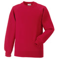 Classic Red - Front - Jerzees Schoolgear Childrens Raglan Sleeve Sweatshirt