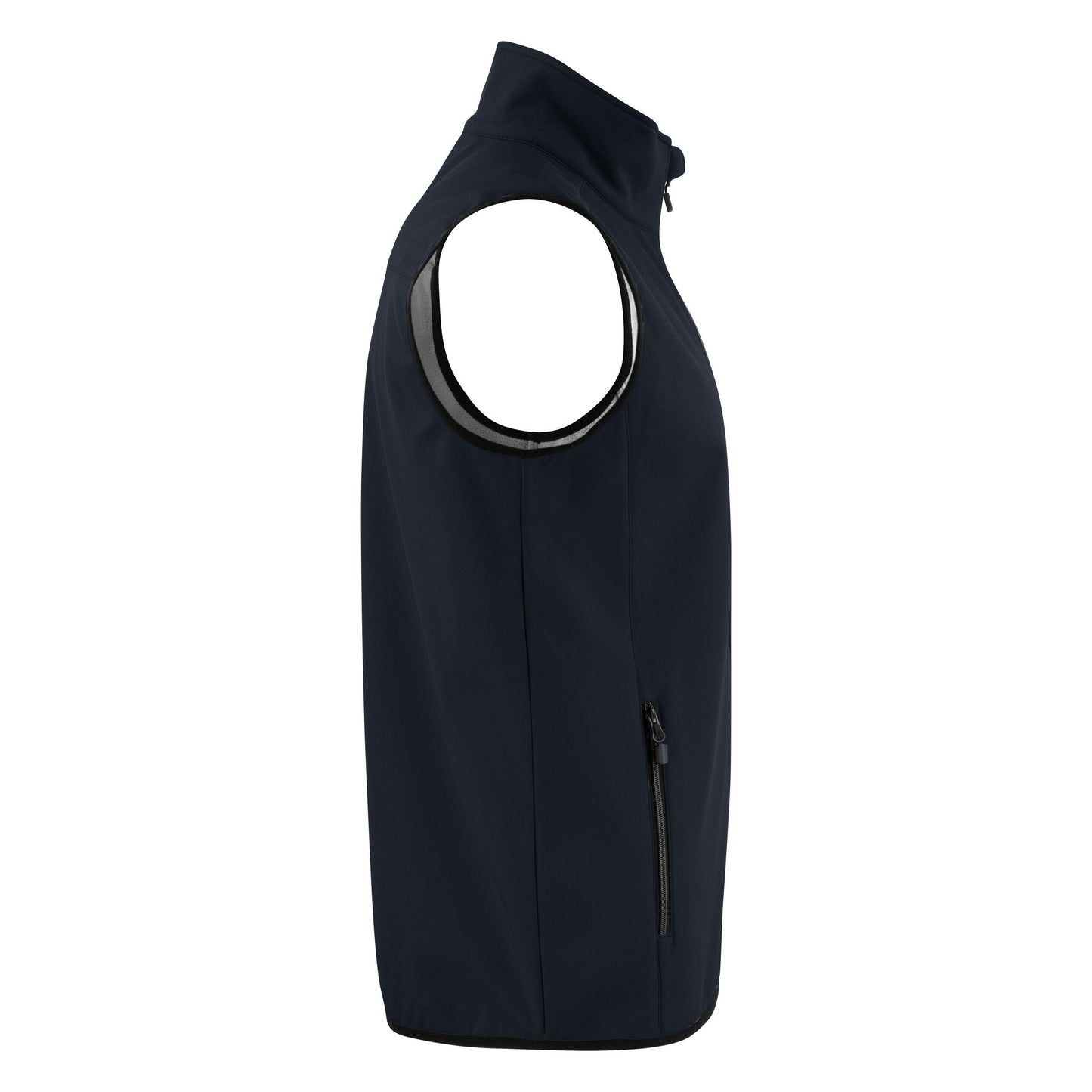 Dark Navy - Side - Printer Mens Trial Softshell Body Warmer