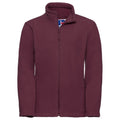Burgundy - Front - Jerzees Schoolgear Childrens Full Zip Outdoor Fleece Jacket