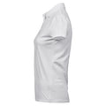 White - Side - Tee Jays Womens-Ladies Luxury Stretch Polo Shirt