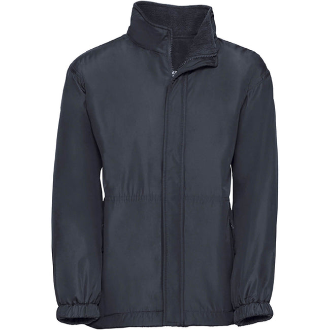 French Navy - Back - Jerzees Schoolgear Childrens Reversible Showerproof Jacket