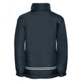 French Navy - Side - Jerzees Schoolgear Childrens Reversible Showerproof Jacket