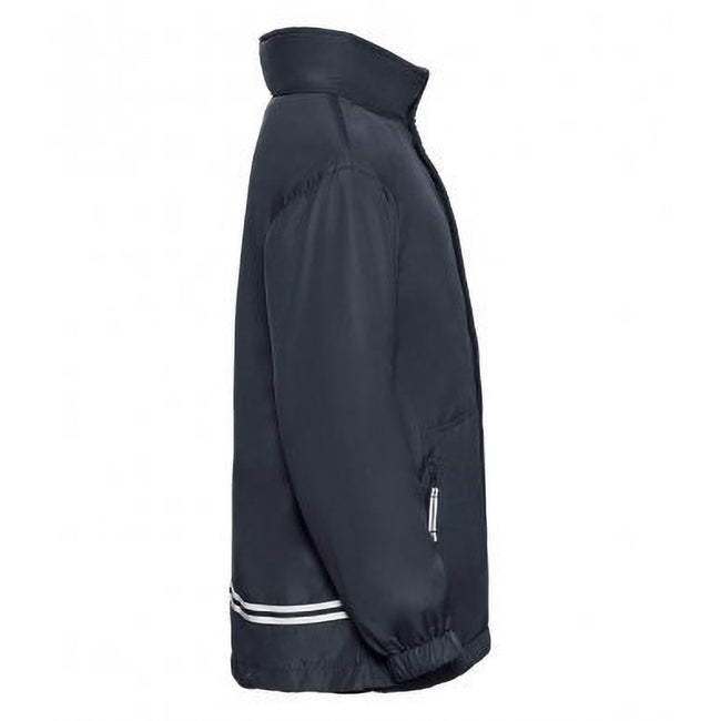 French Navy - Lifestyle - Jerzees Schoolgear Childrens Reversible Showerproof Jacket