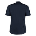 Dark Navy - Back - Kustom Kit Mens Short Sleeve Business Shirt