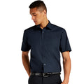 Dark Navy - Side - Kustom Kit Mens Short Sleeve Business Shirt