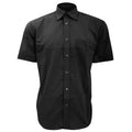 Black - Front - Kustom Kit Mens Short Sleeve Business Shirt