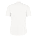 White - Back - Kustom Kit Mens Short Sleeve Business Shirt